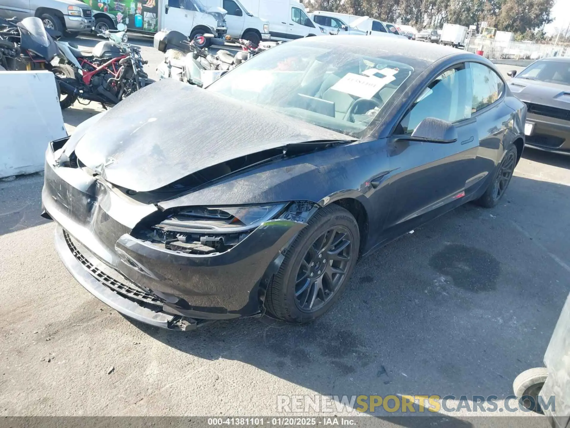 2 Photograph of a damaged car 5YJ3E1EA1RF745909 TESLA MODEL 3 2024