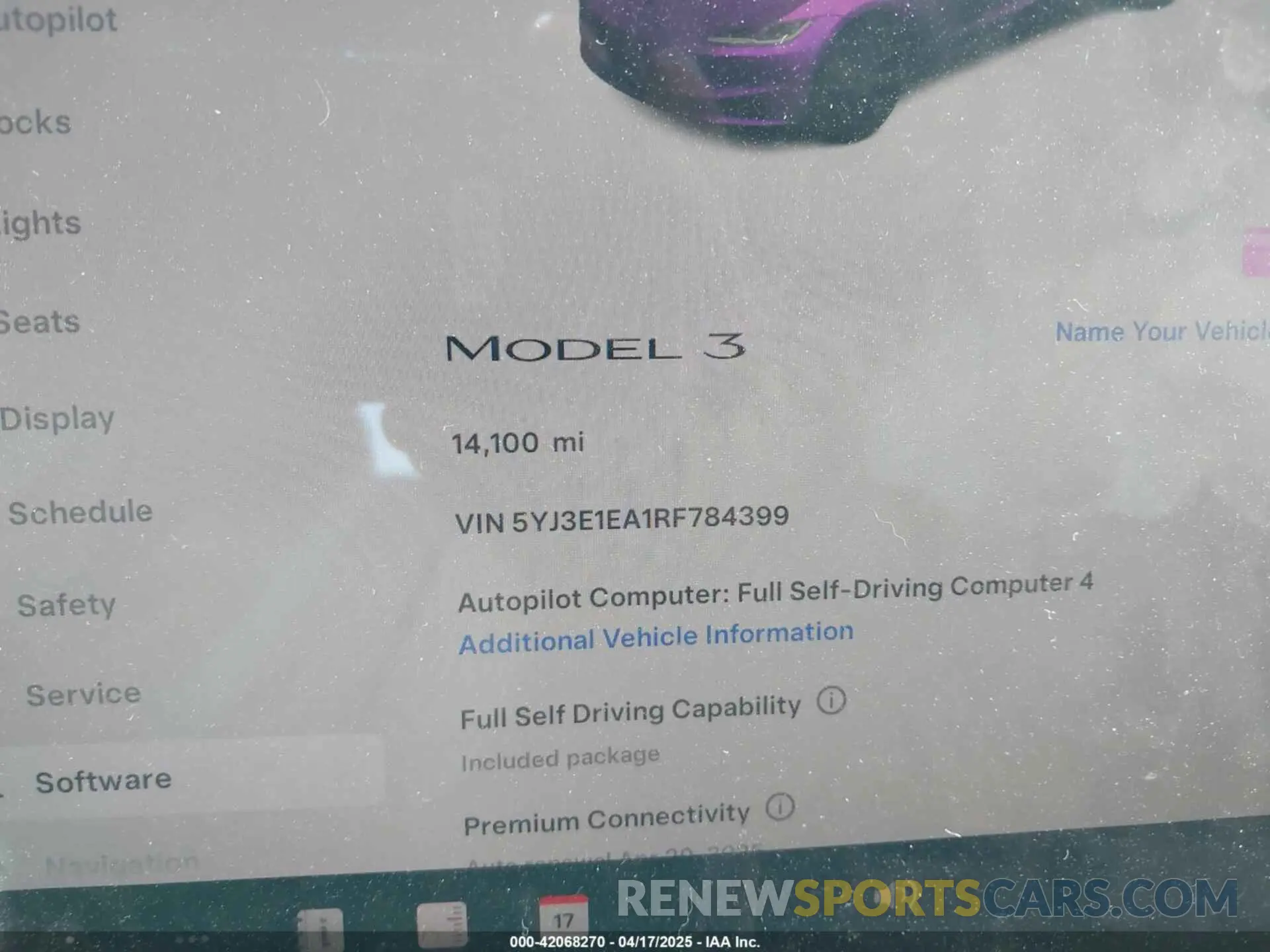 16 Фотография поврежденного автомобиля 5YJ3E1EA1RF784399 TESLA MODEL 3 2024