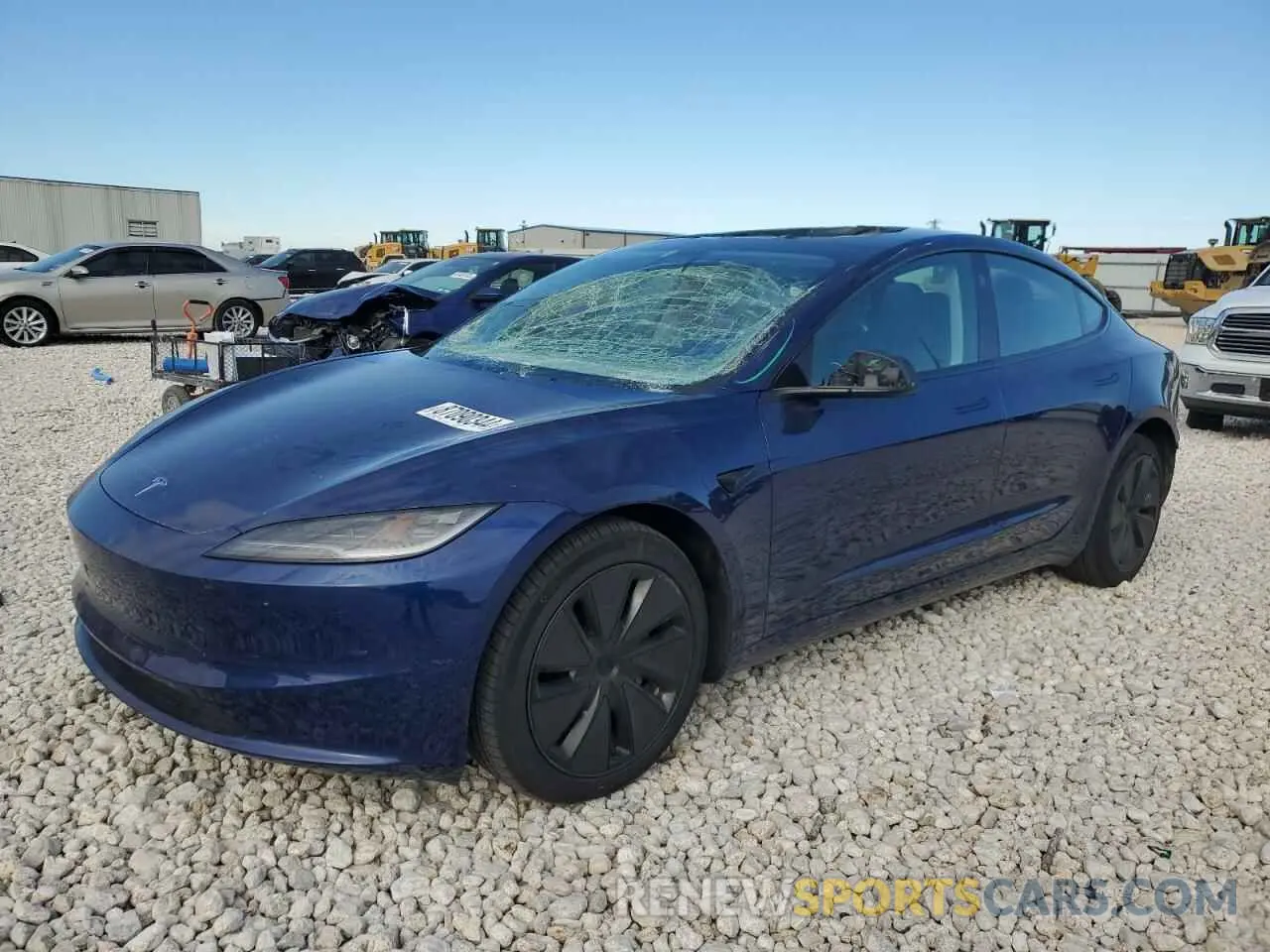 1 Photograph of a damaged car 5YJ3E1EA1RF786377 TESLA MODEL 3 2024