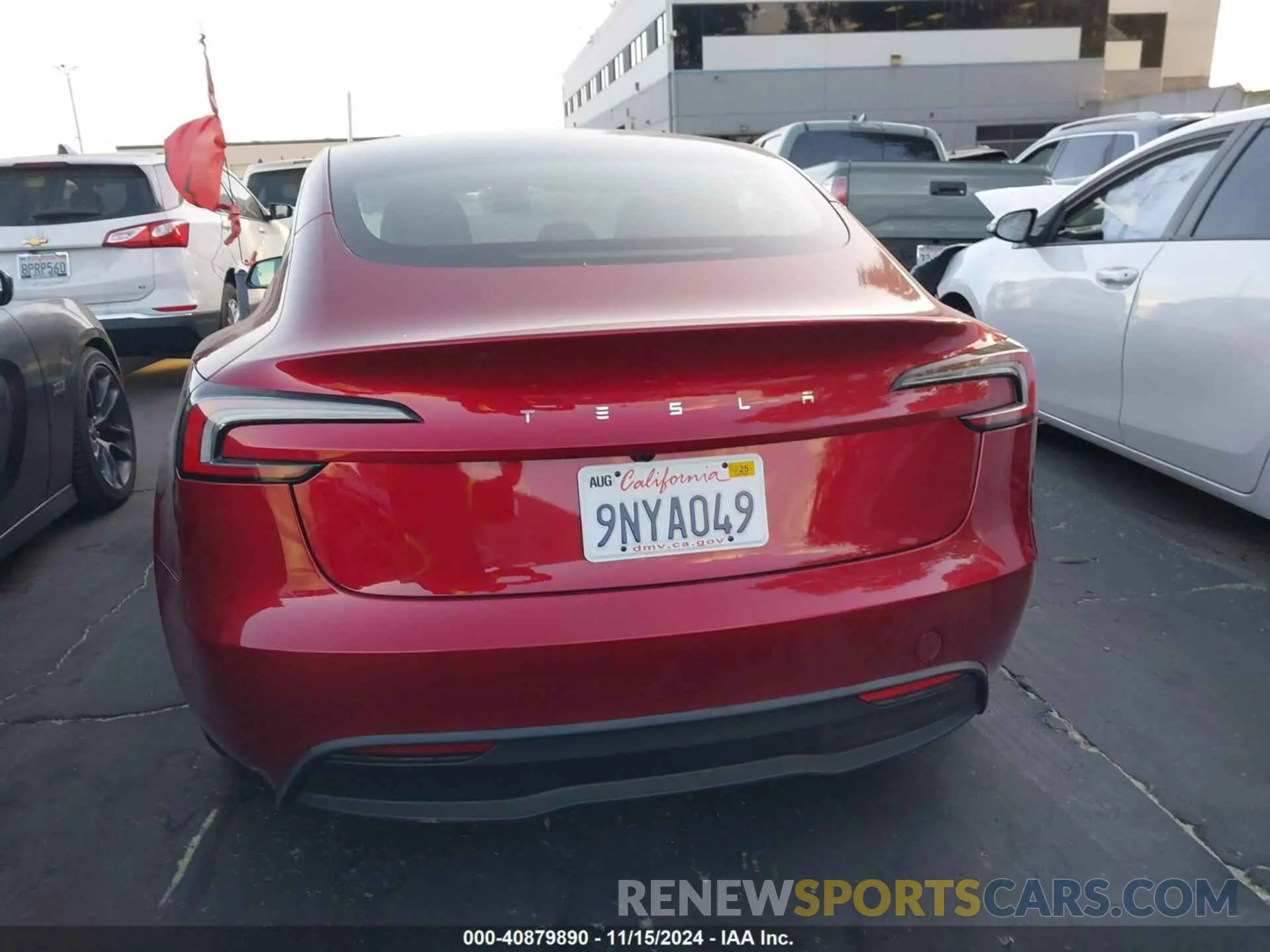 17 Photograph of a damaged car 5YJ3E1EA1RF842222 TESLA MODEL 3 2024