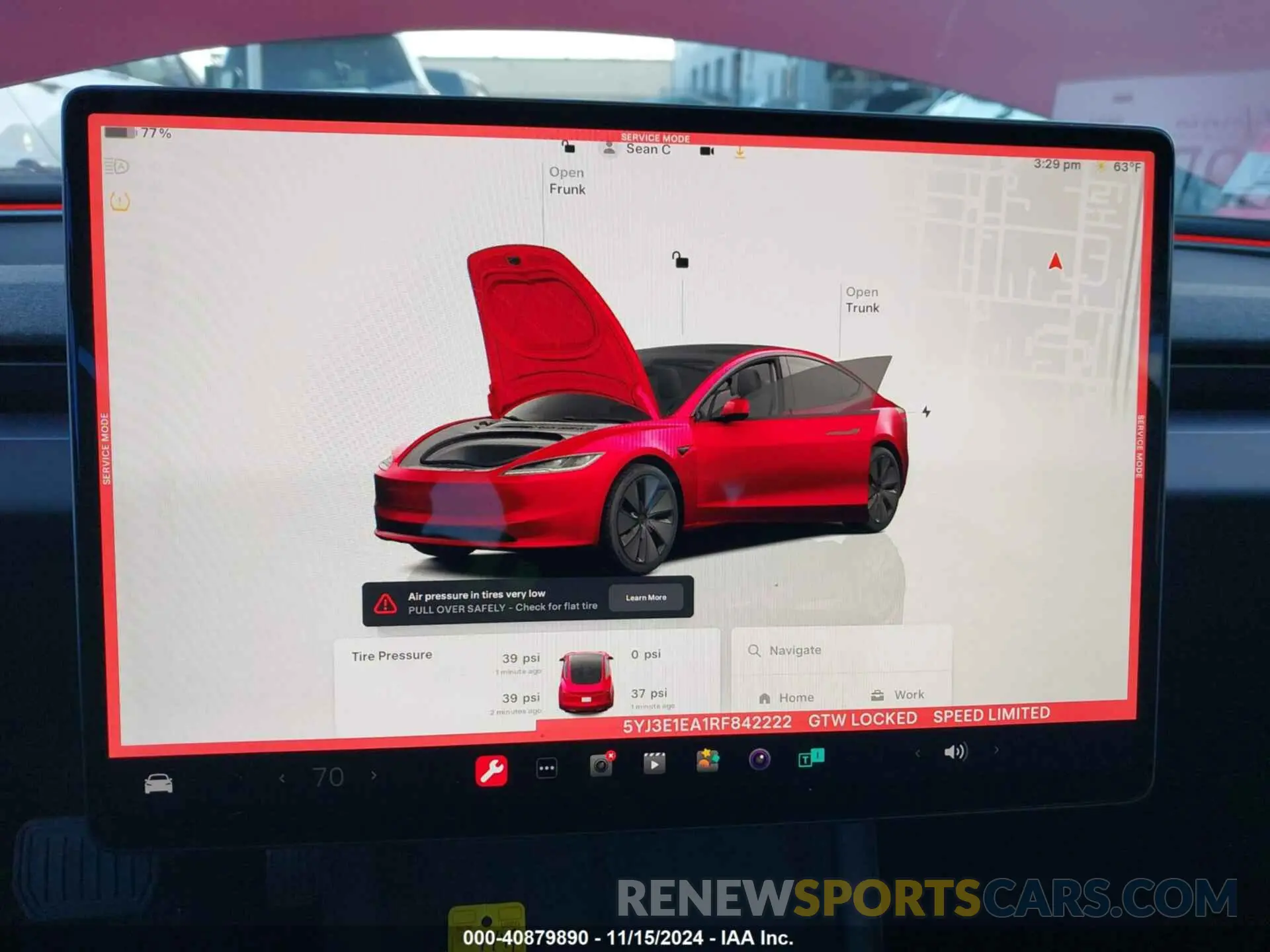 18 Photograph of a damaged car 5YJ3E1EA1RF842222 TESLA MODEL 3 2024