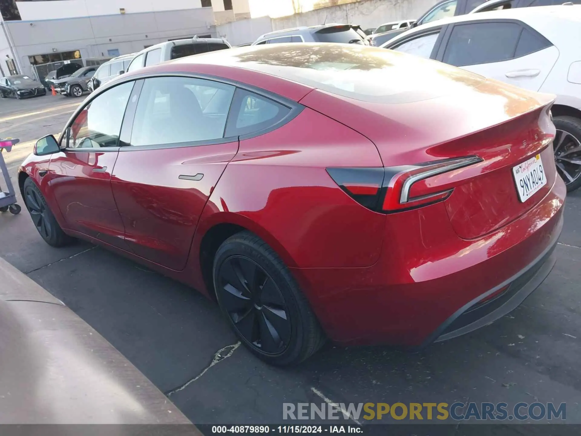 3 Photograph of a damaged car 5YJ3E1EA1RF842222 TESLA MODEL 3 2024