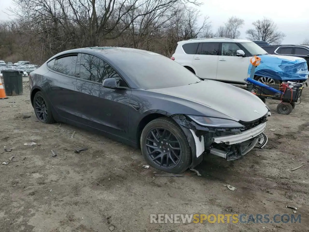 4 Photograph of a damaged car 5YJ3E1EA2RF741934 TESLA MODEL 3 2024