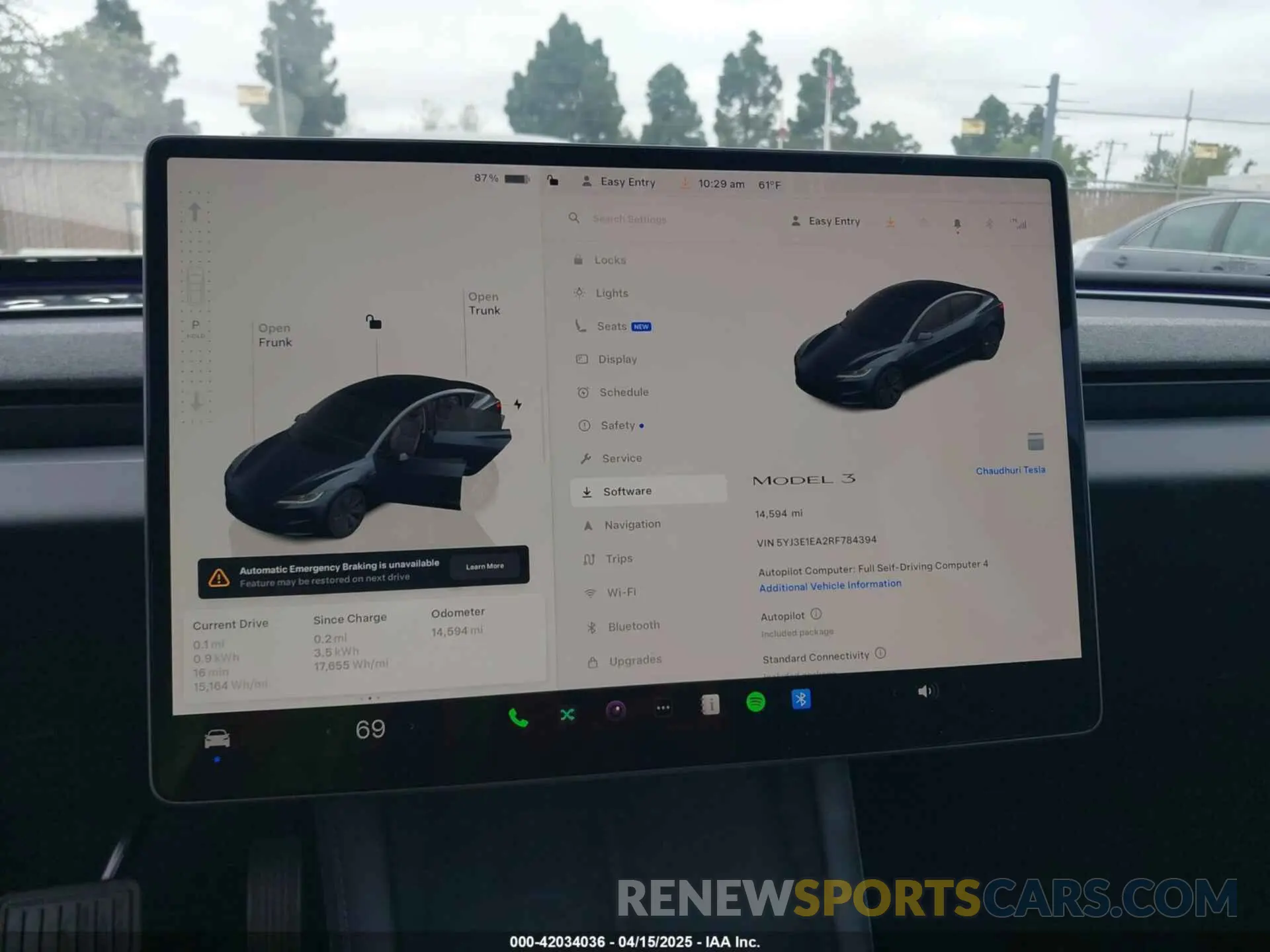 17 Фотография поврежденного автомобиля 5YJ3E1EA2RF784394 TESLA MODEL 3 2024