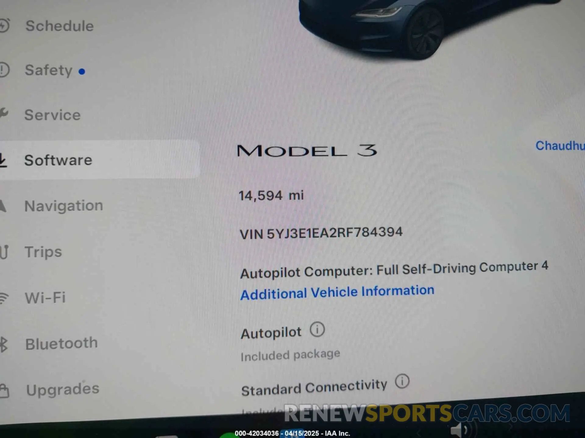 7 Фотография поврежденного автомобиля 5YJ3E1EA2RF784394 TESLA MODEL 3 2024
