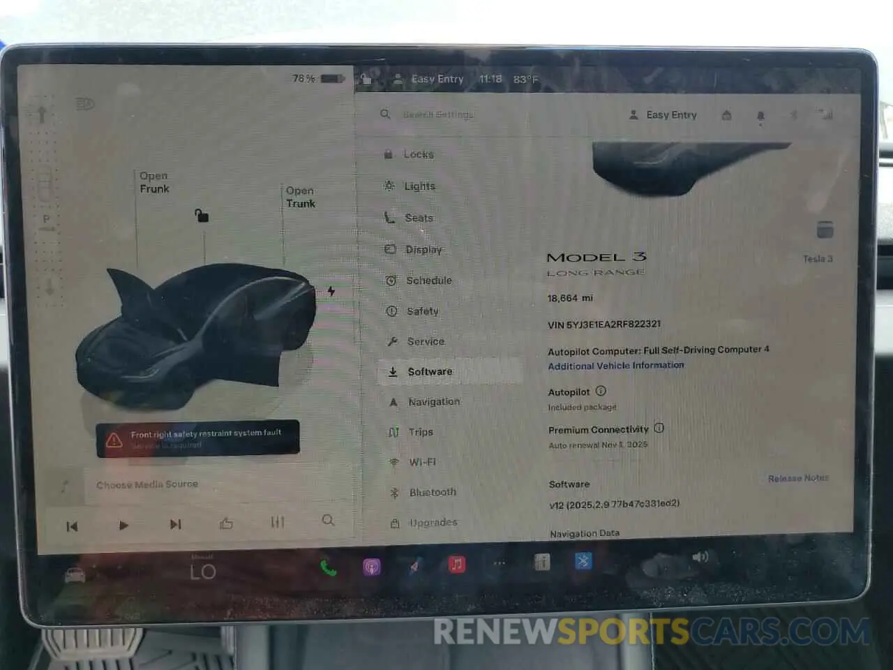 9 Фотография поврежденного автомобиля 5YJ3E1EA2RF822321 TESLA MODEL 3 2024