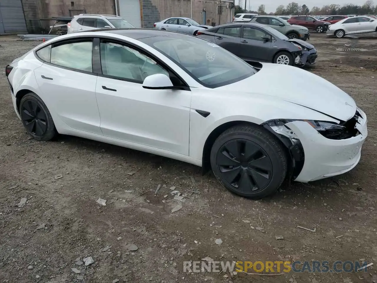 4 Photograph of a damaged car 5YJ3E1EA2RF848384 TESLA MODEL 3 2024
