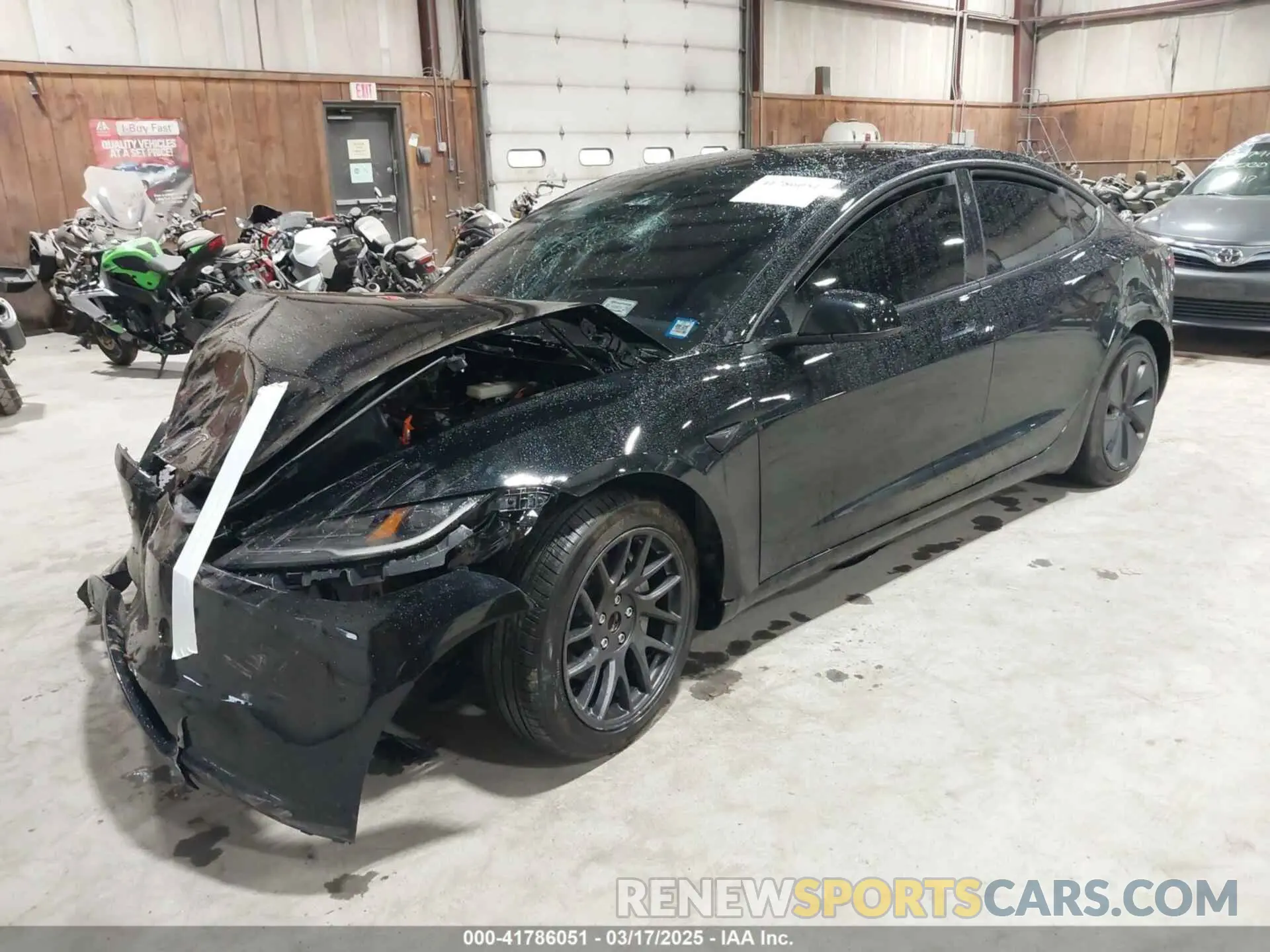 2 Photograph of a damaged car 5YJ3E1EA2RF856579 TESLA MODEL 3 2024