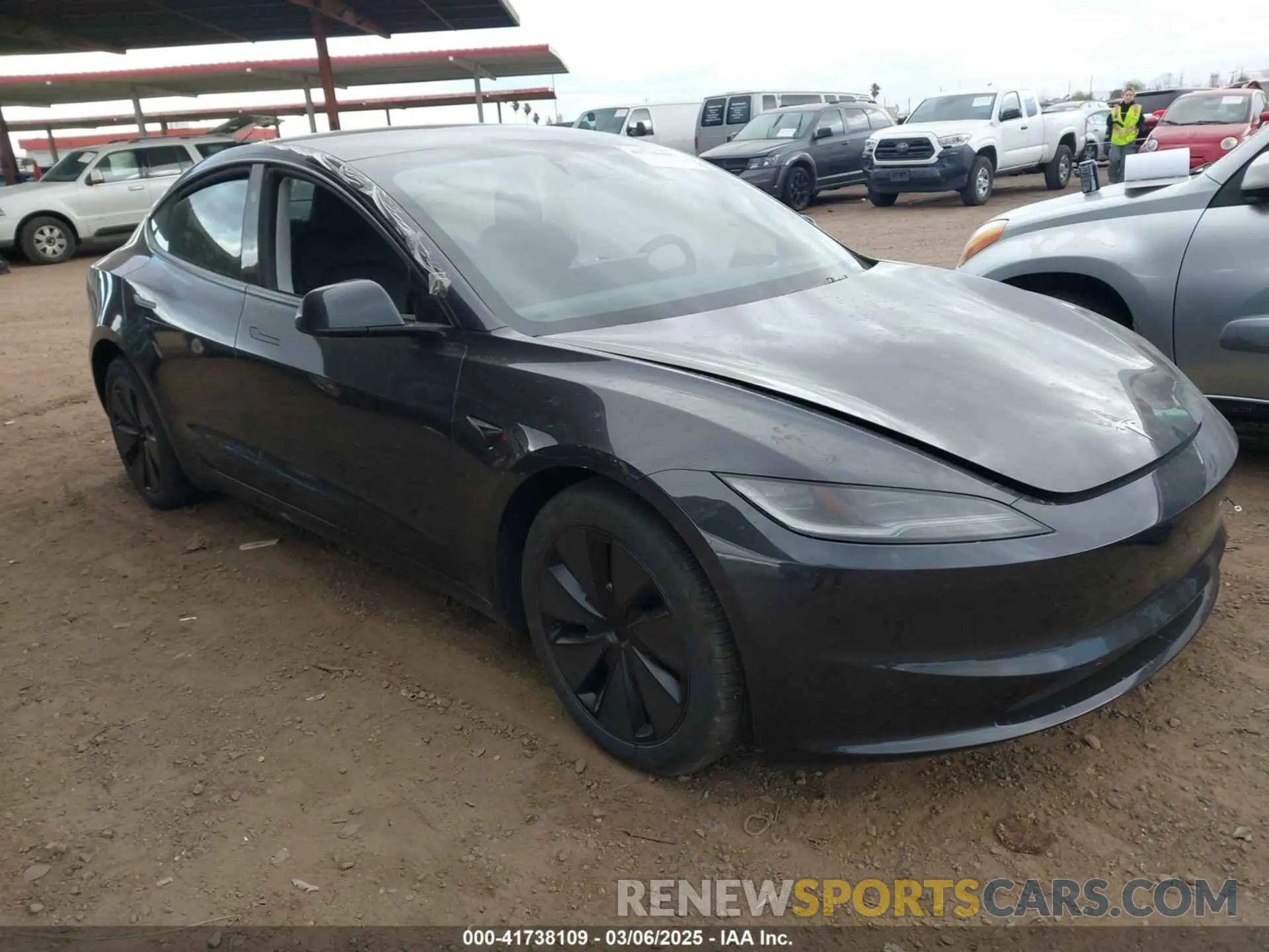 1 Фотография поврежденного автомобиля 5YJ3E1EA3RF771010 TESLA MODEL 3 2024