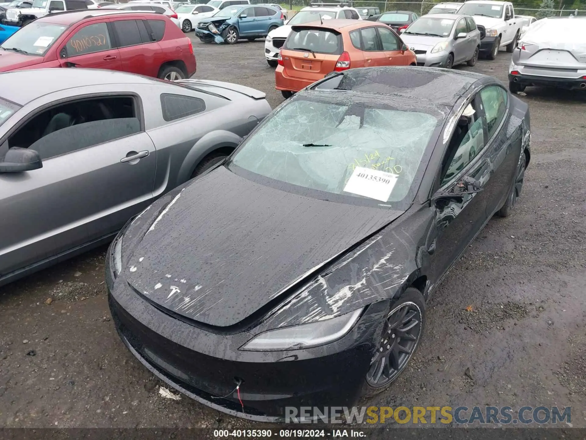 6 Photograph of a damaged car 5YJ3E1EA3RF782170 TESLA MODEL 3 2024