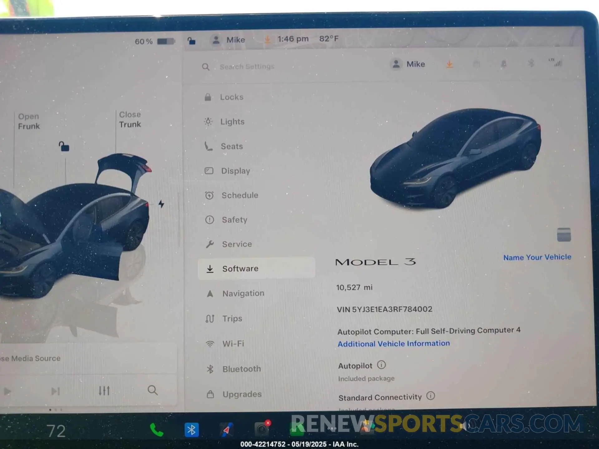 7 Photograph of a damaged car 5YJ3E1EA3RF784002 TESLA MODEL 3 2024