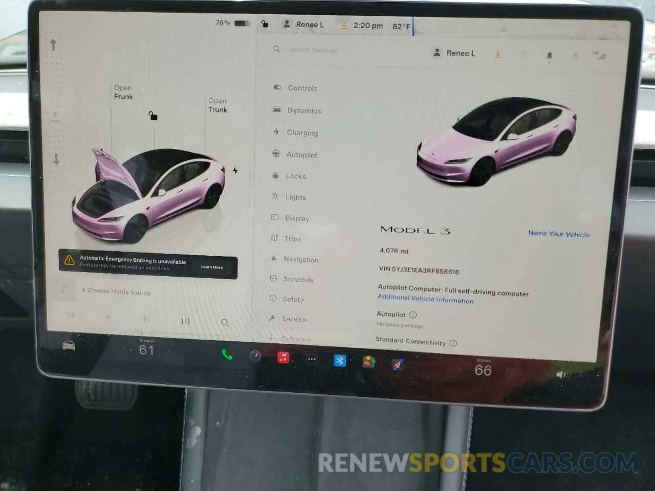 9 Фотография поврежденного автомобиля 5YJ3E1EA3RF858616 TESLA MODEL 3 2024
