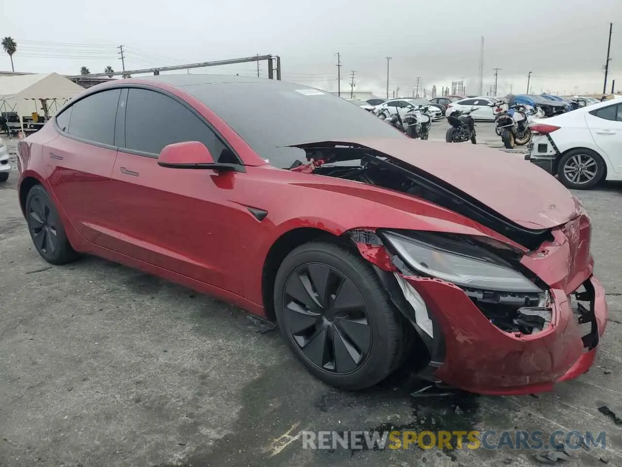 4 Photograph of a damaged car 5YJ3E1EA3RF867431 TESLA MODEL 3 2024