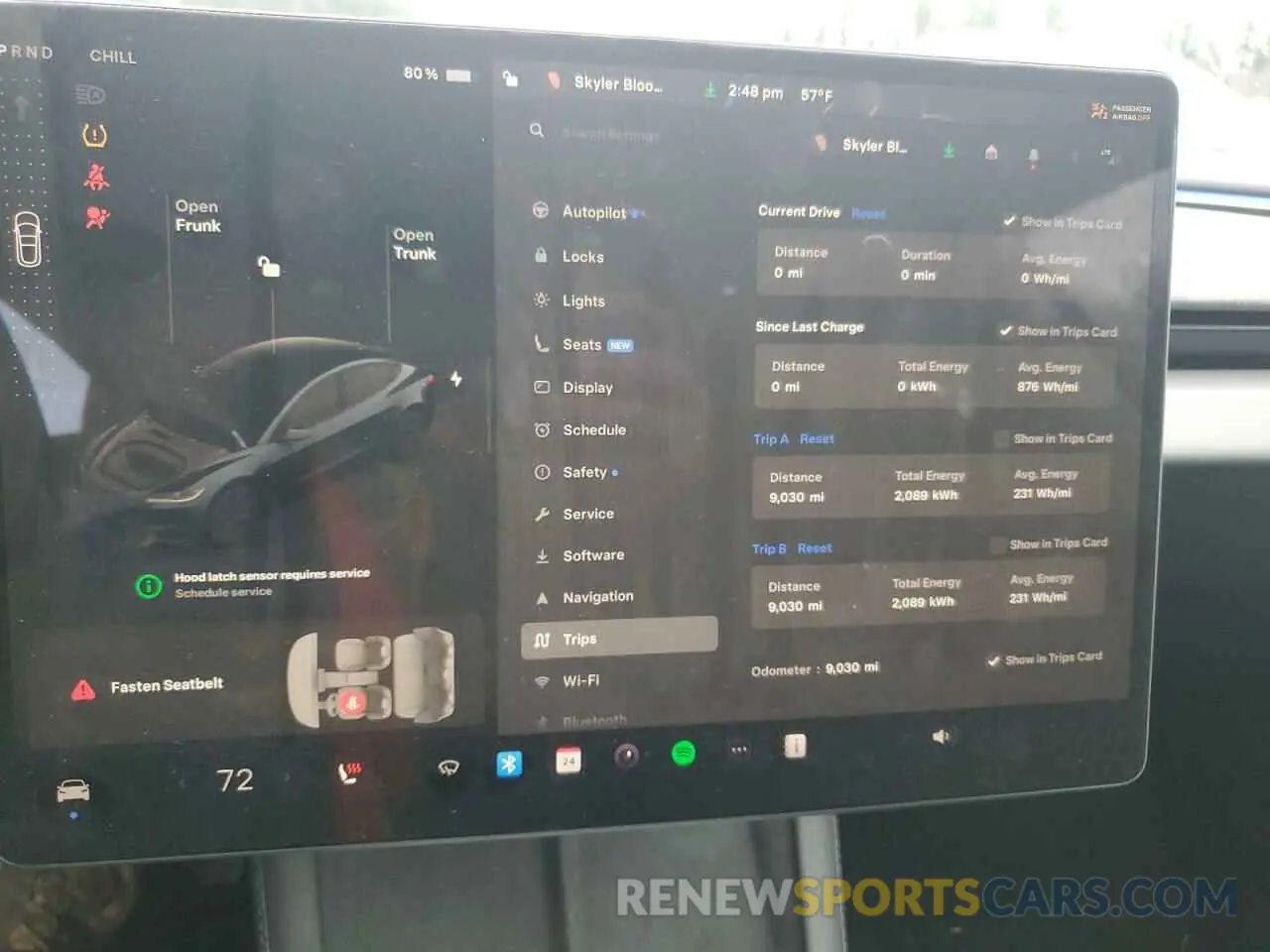 9 Photograph of a damaged car 5YJ3E1EA4RF730871 TESLA MODEL 3 2024