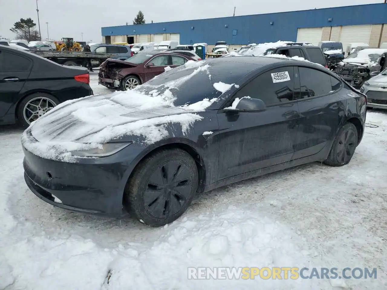 1 Photograph of a damaged car 5YJ3E1EA4RF740140 TESLA MODEL 3 2024