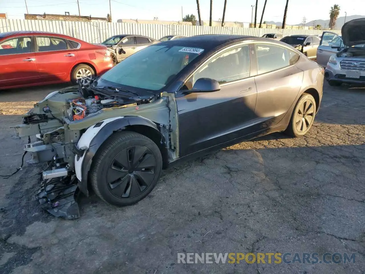1 Photograph of a damaged car 5YJ3E1EA4RF741904 TESLA MODEL 3 2024