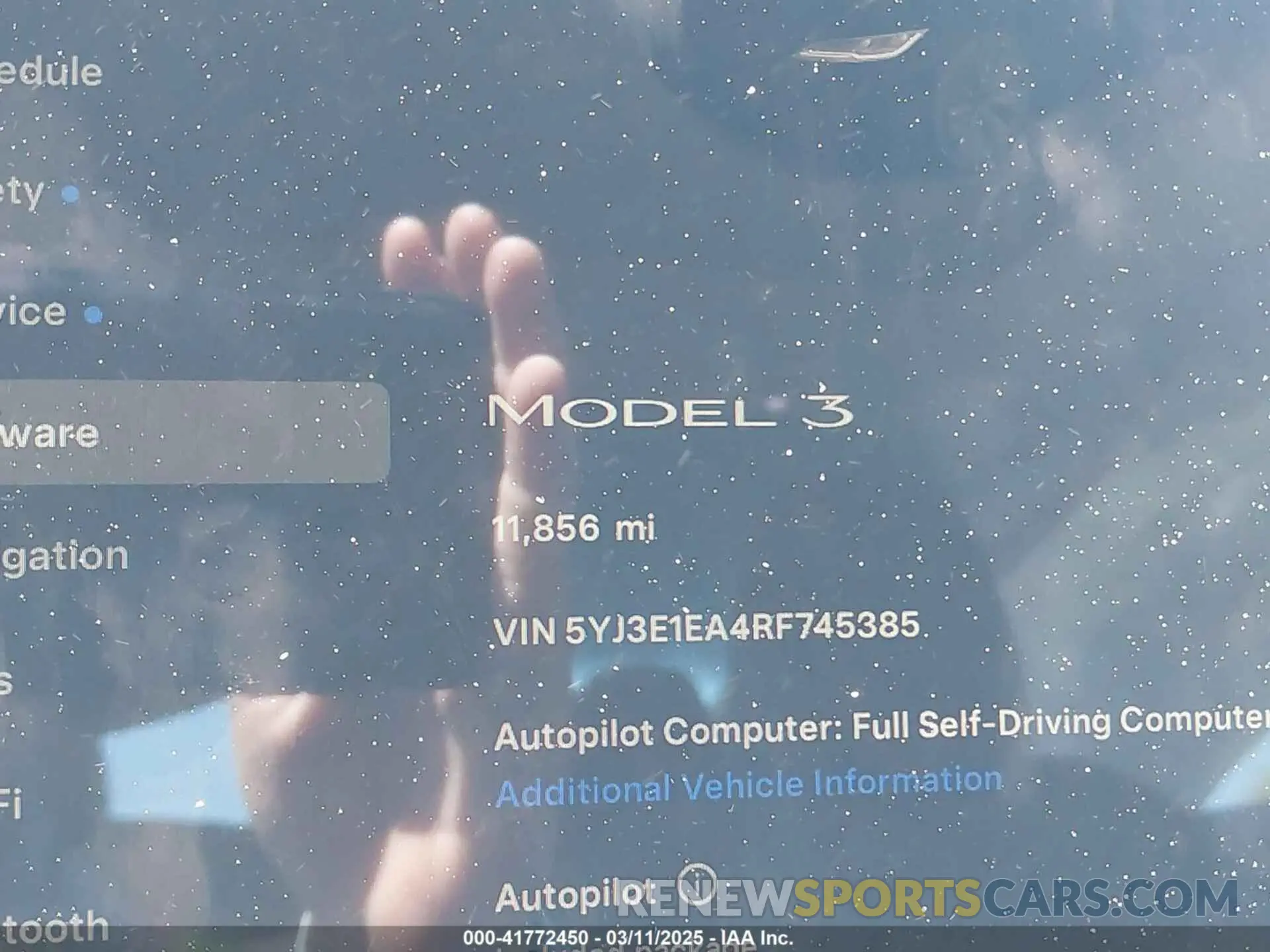 14 Photograph of a damaged car 5YJ3E1EA4RF745385 TESLA MODEL 3 2024