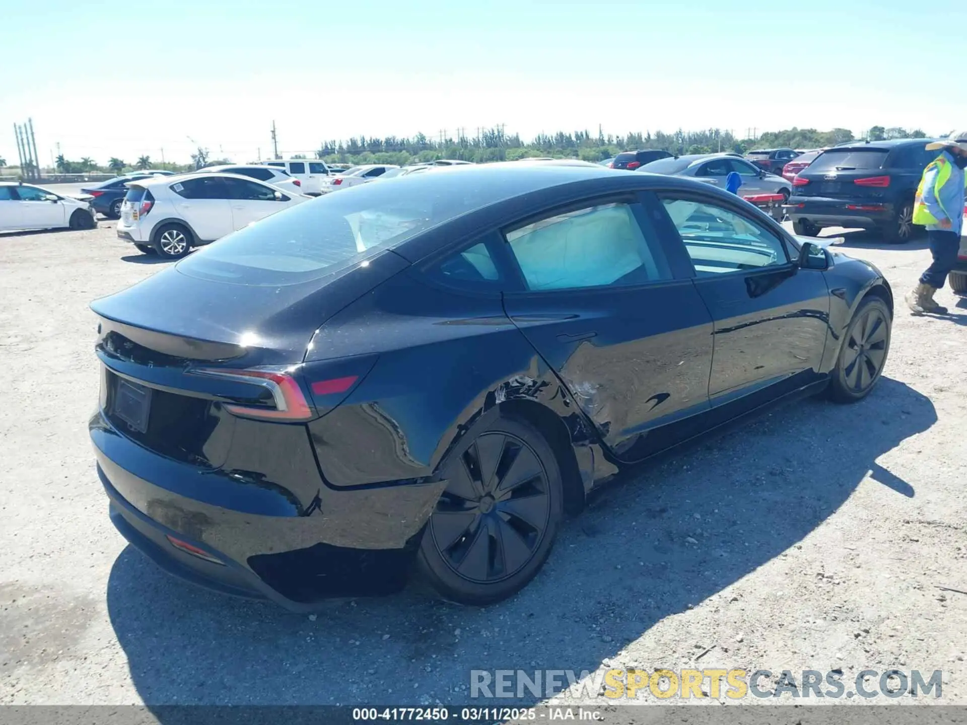 4 Photograph of a damaged car 5YJ3E1EA4RF745385 TESLA MODEL 3 2024