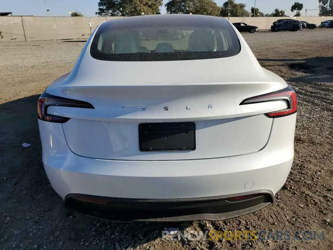 6 Photograph of a damaged car 5YJ3E1EA4RF795493 TESLA MODEL 3 2024
