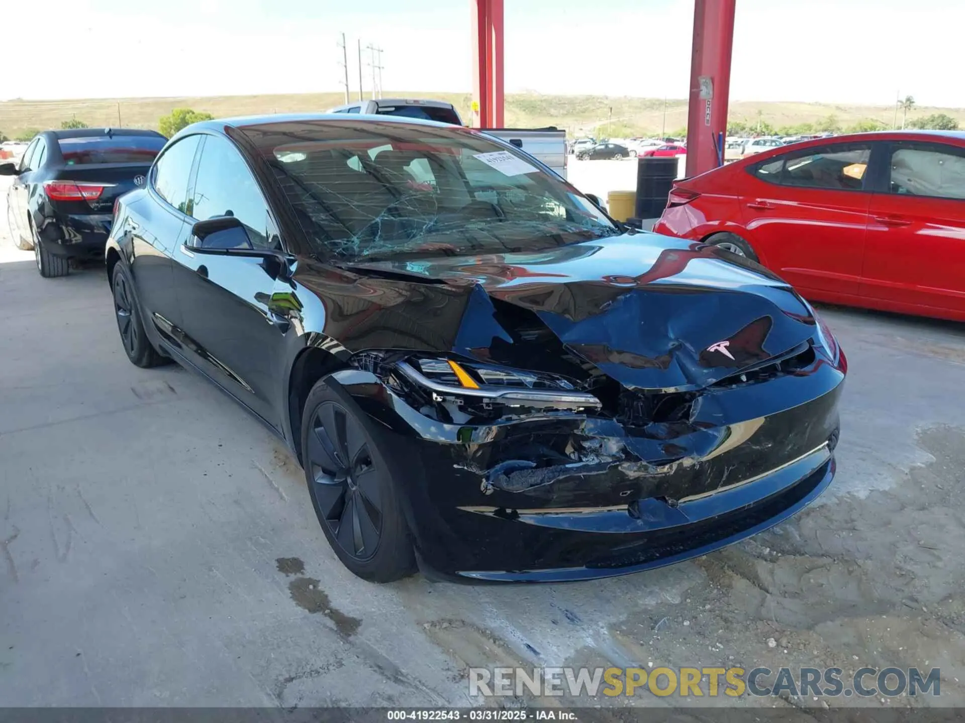 1 Photograph of a damaged car 5YJ3E1EA4RF822384 TESLA MODEL 3 2024