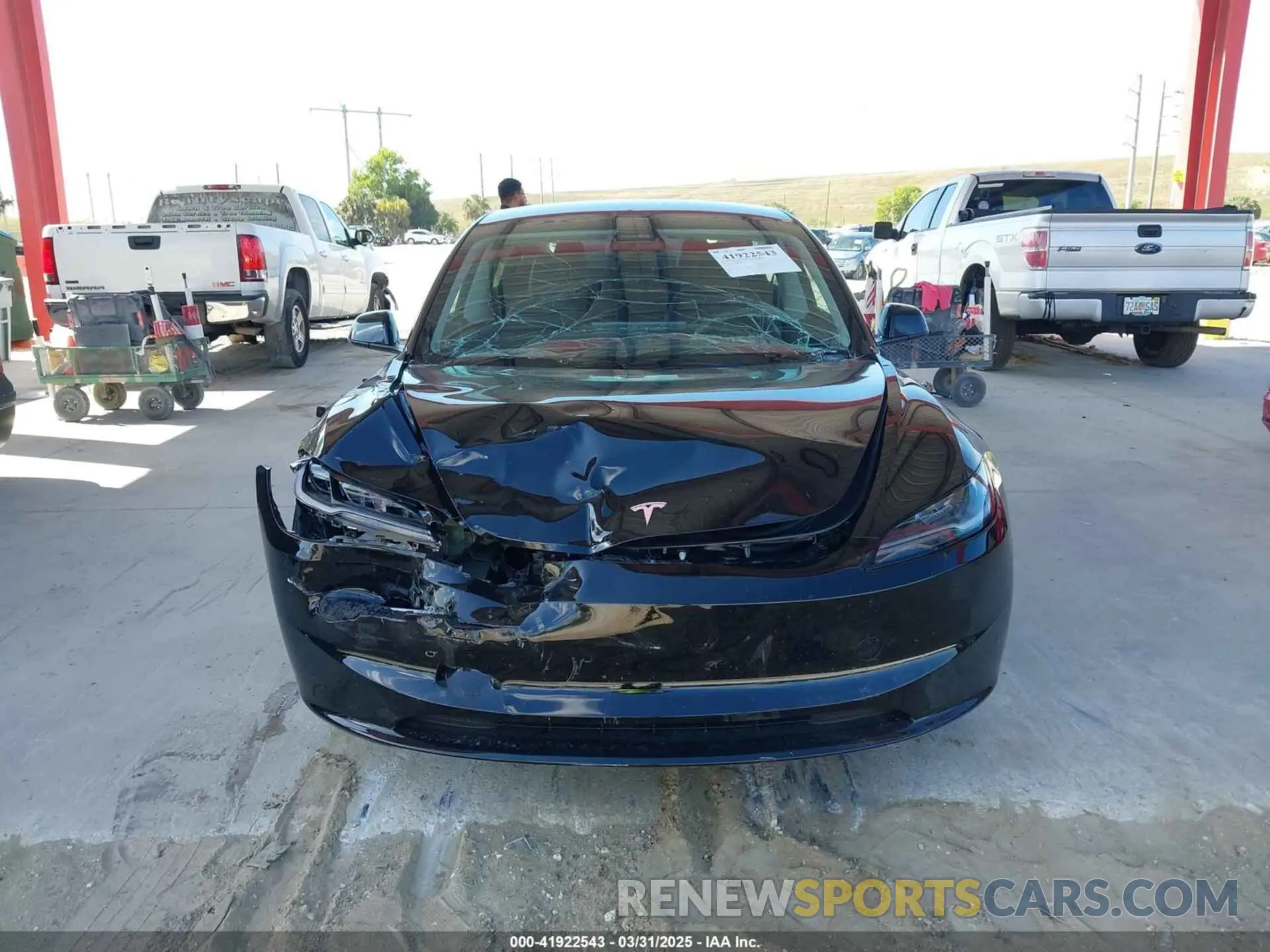 12 Photograph of a damaged car 5YJ3E1EA4RF822384 TESLA MODEL 3 2024
