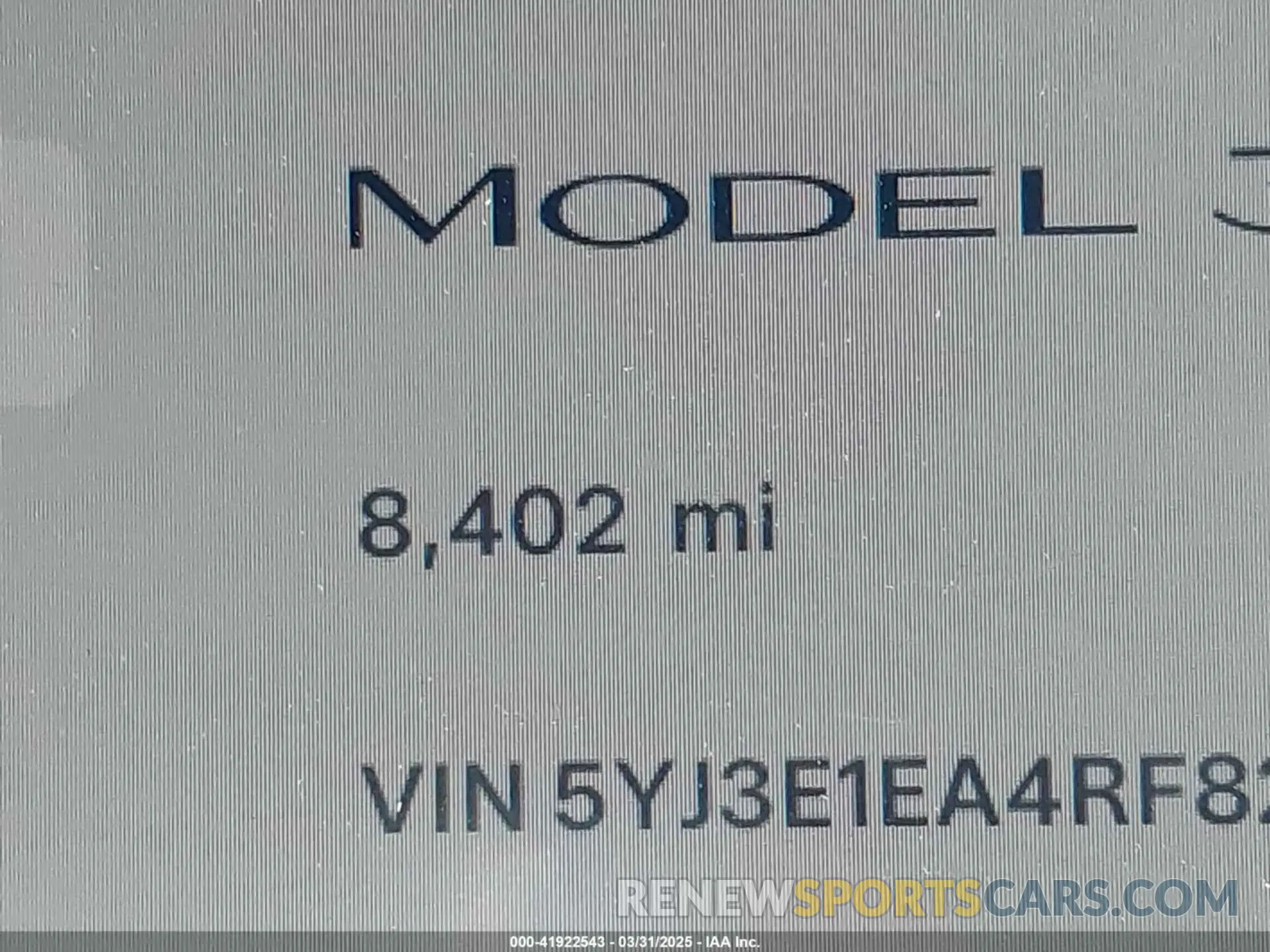 15 Photograph of a damaged car 5YJ3E1EA4RF822384 TESLA MODEL 3 2024