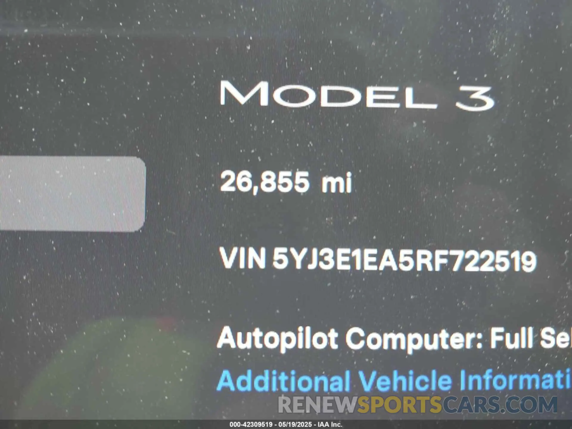 16 Фотография поврежденного автомобиля 5YJ3E1EA5RF722519 TESLA MODEL 3 2024