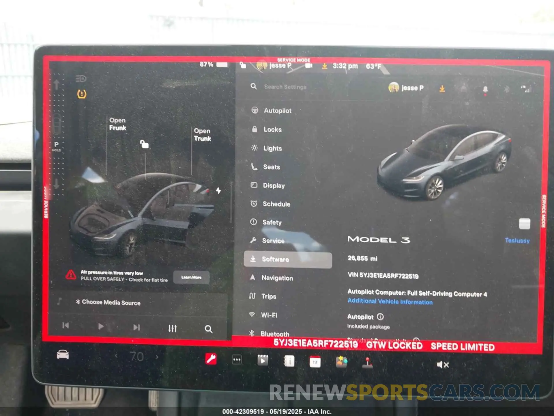19 Фотография поврежденного автомобиля 5YJ3E1EA5RF722519 TESLA MODEL 3 2024