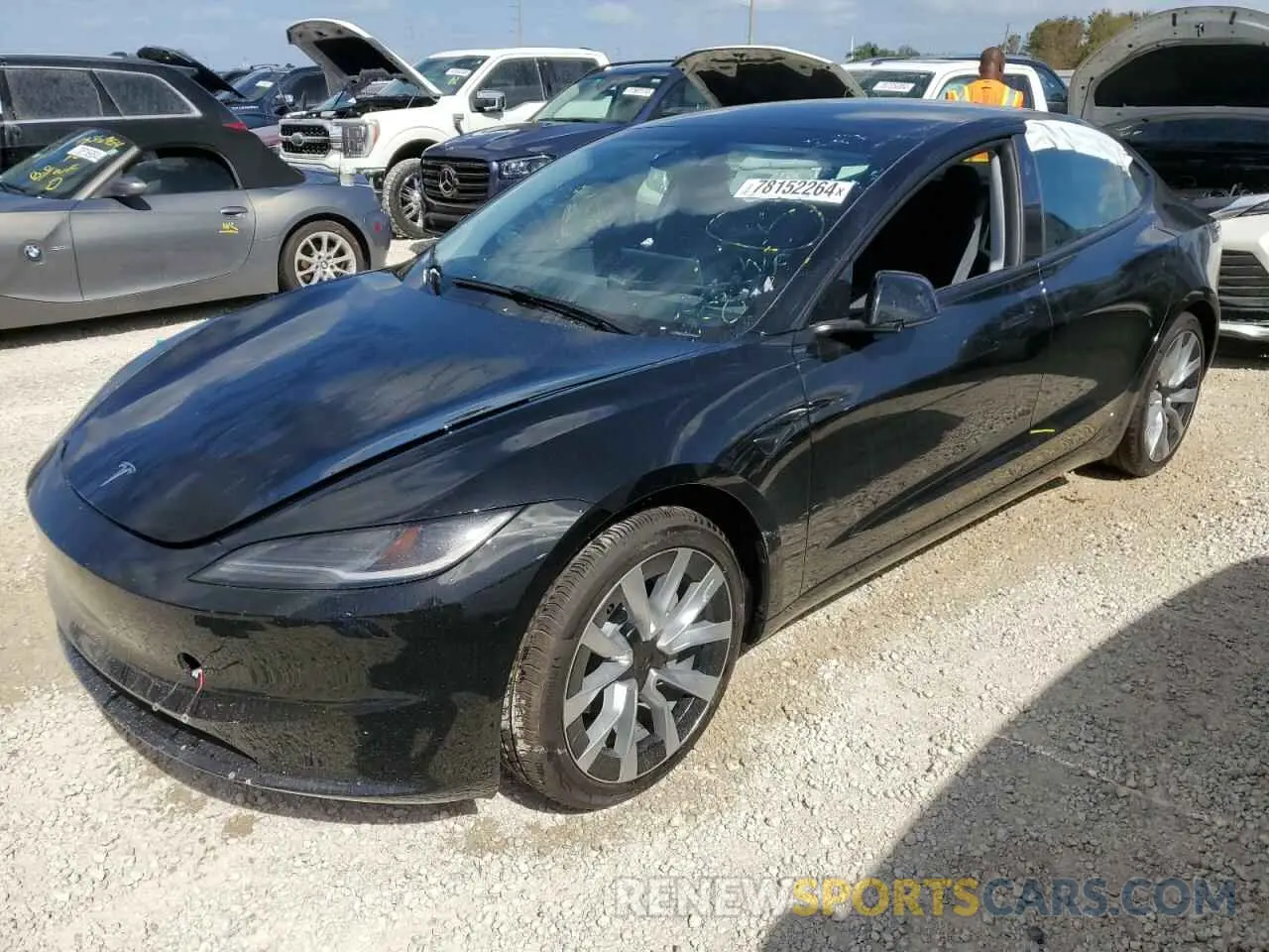 1 Photograph of a damaged car 5YJ3E1EA5RF735724 TESLA MODEL 3 2024