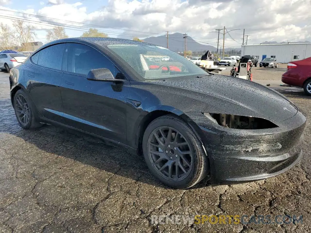 4 Photograph of a damaged car 5YJ3E1EA5RF738574 TESLA MODEL 3 2024