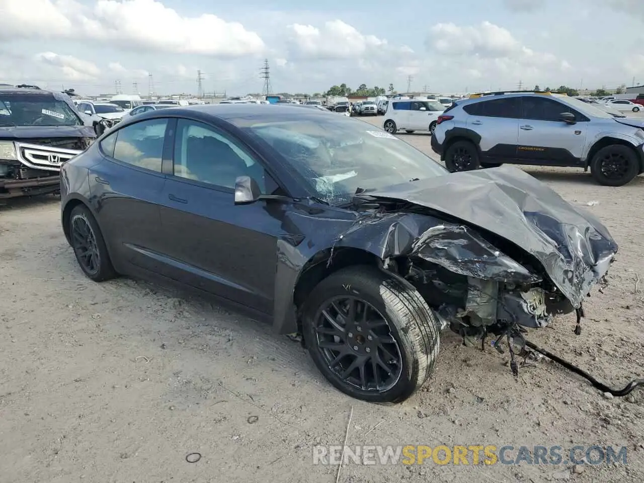 4 Фотография поврежденного автомобиля 5YJ3E1EA5RF741345 TESLA MODEL 3 2024