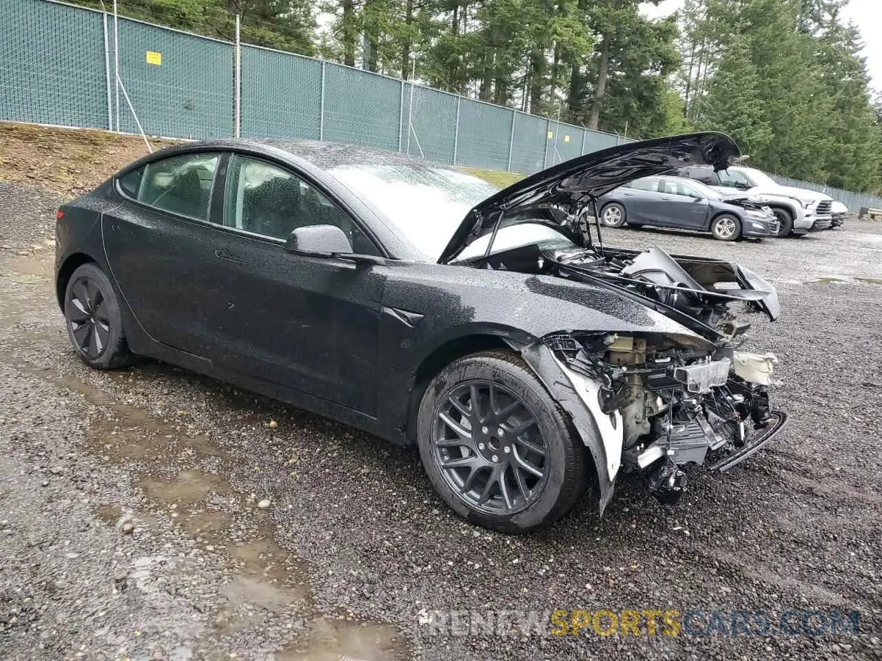 4 Photograph of a damaged car 5YJ3E1EA6RF726241 TESLA MODEL 3 2024