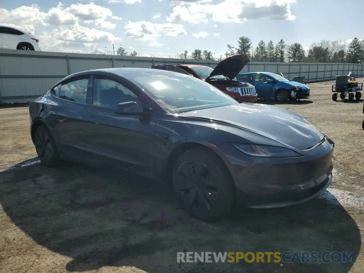 4 Photograph of a damaged car 5YJ3E1EA6RF731388 TESLA MODEL 3 2024