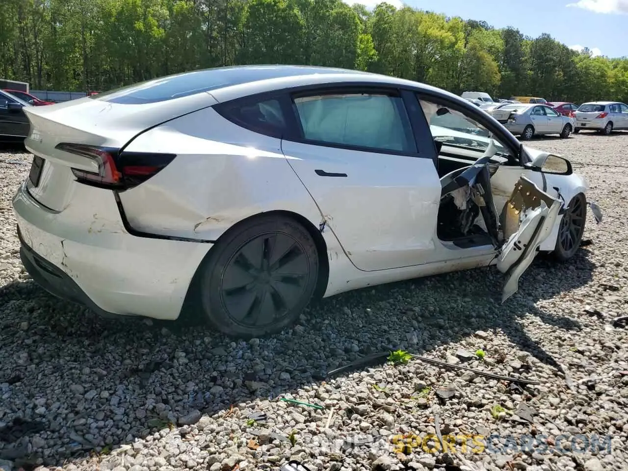 3 Фотография поврежденного автомобиля 5YJ3E1EA6RF734033 TESLA MODEL 3 2024