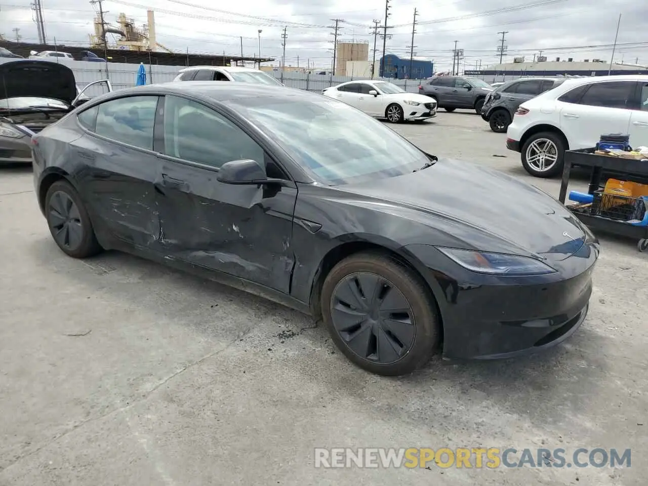 4 Photograph of a damaged car 5YJ3E1EA6RF739698 TESLA MODEL 3 2024