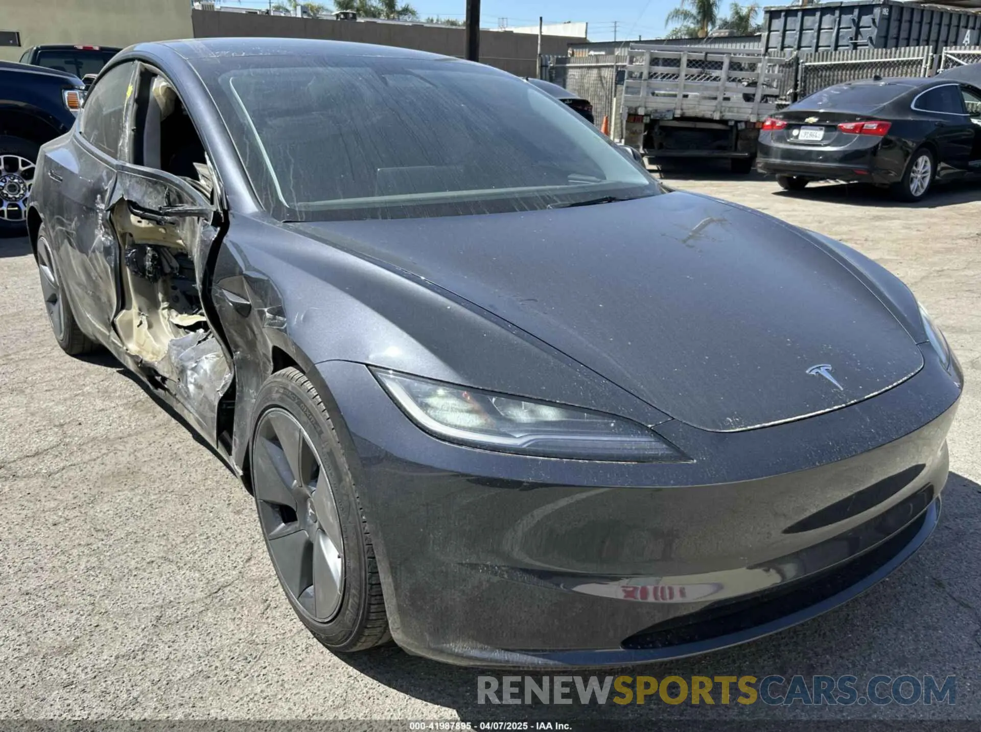 1 Photograph of a damaged car 5YJ3E1EA6RF742780 TESLA MODEL 3 2024