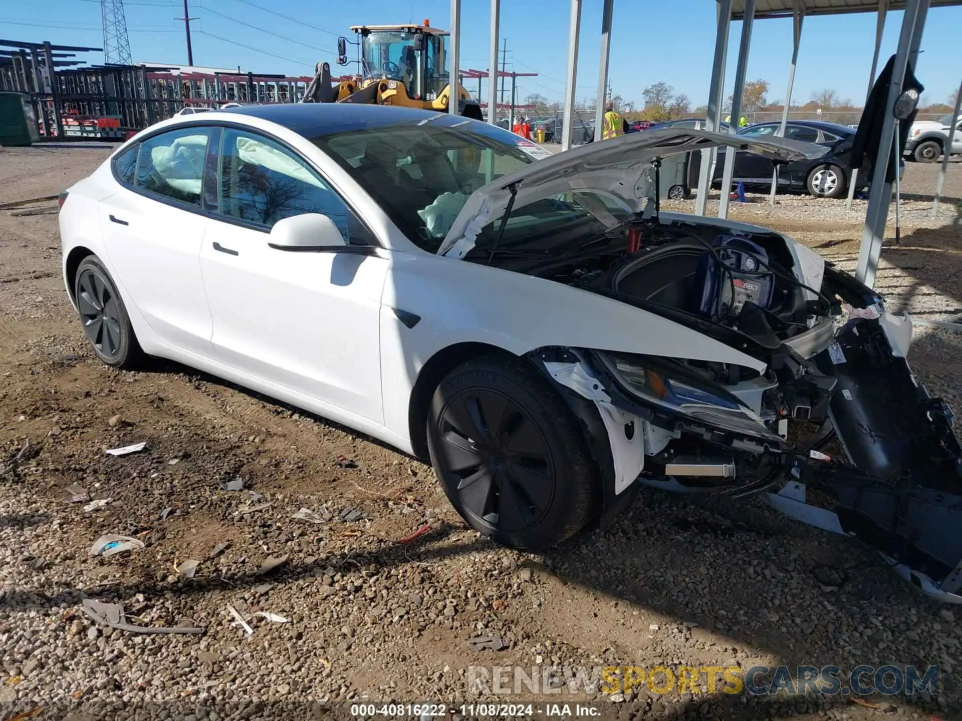 1 Photograph of a damaged car 5YJ3E1EA6RF842734 TESLA MODEL 3 2024