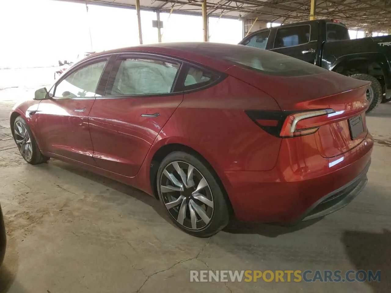 2 Photograph of a damaged car 5YJ3E1EA6RF855614 TESLA MODEL 3 2024