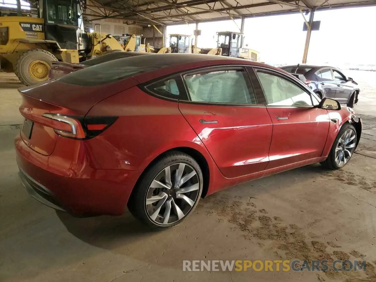 3 Photograph of a damaged car 5YJ3E1EA6RF855614 TESLA MODEL 3 2024