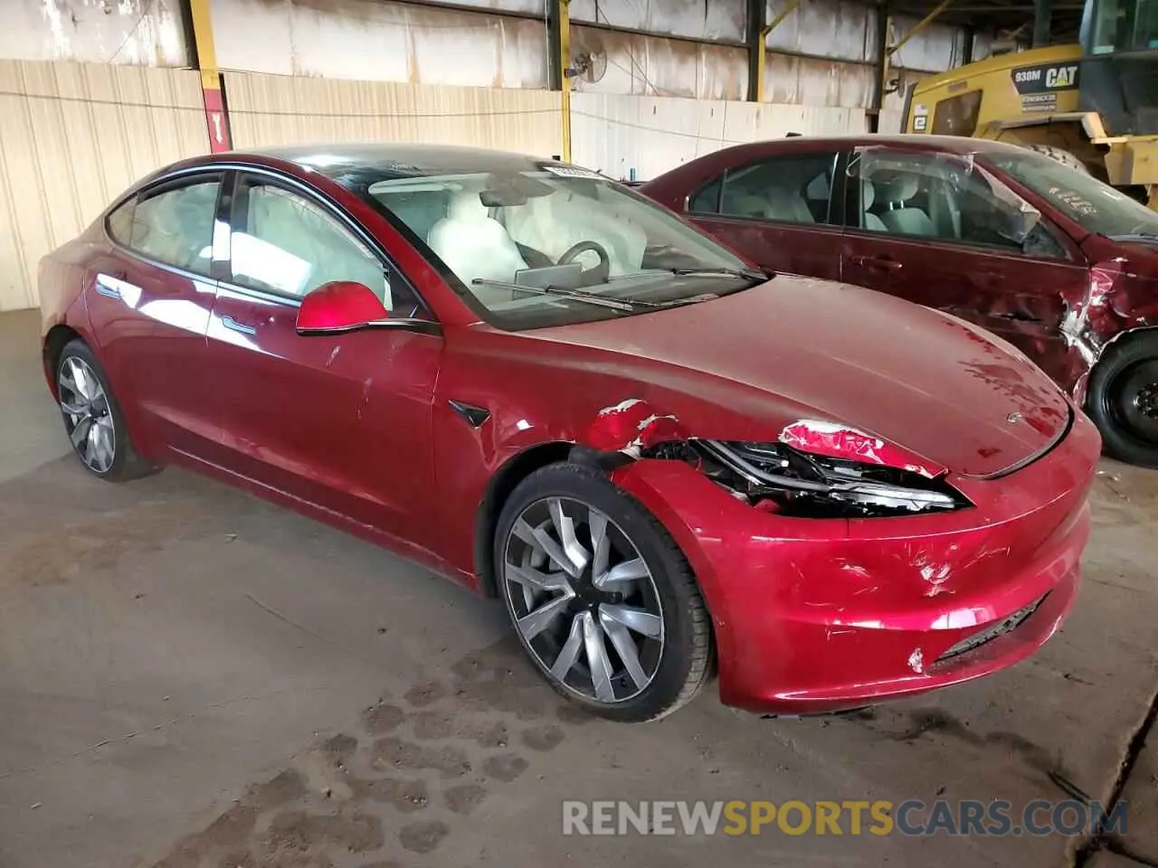 4 Photograph of a damaged car 5YJ3E1EA6RF855614 TESLA MODEL 3 2024