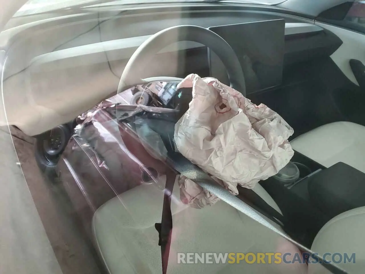 8 Photograph of a damaged car 5YJ3E1EA6RF855614 TESLA MODEL 3 2024