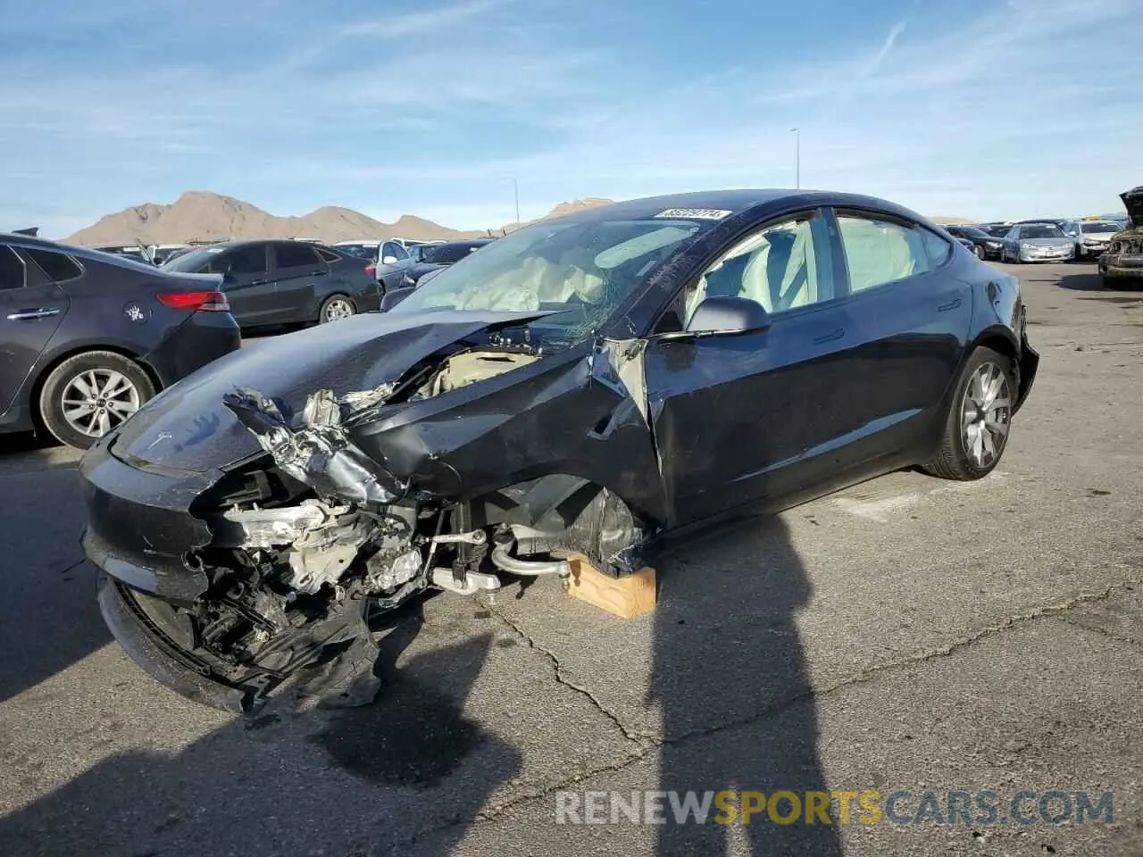 1 Photograph of a damaged car 5YJ3E1EA6RF868668 TESLA MODEL 3 2024