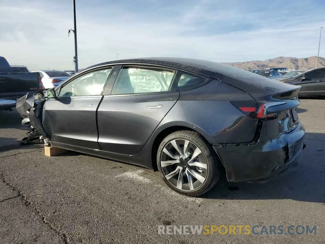 2 Photograph of a damaged car 5YJ3E1EA6RF868668 TESLA MODEL 3 2024