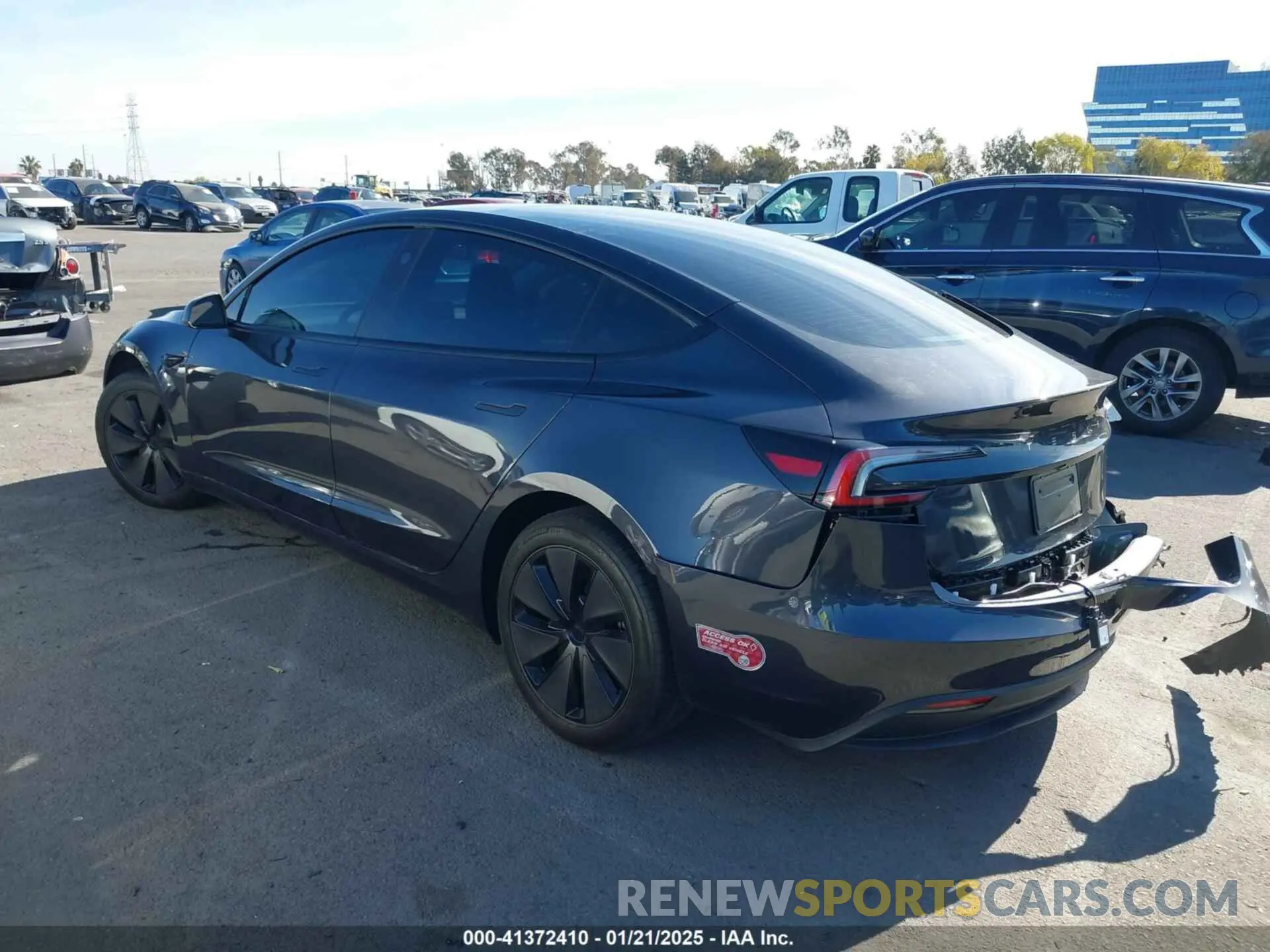 13 Photograph of a damaged car 5YJ3E1EA7RF736647 TESLA MODEL 3 2024