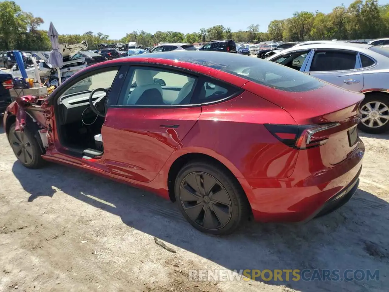 2 Photograph of a damaged car 5YJ3E1EA7RF864841 TESLA MODEL 3 2024