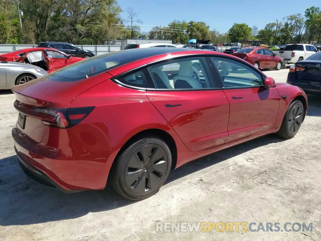 3 Photograph of a damaged car 5YJ3E1EA7RF864841 TESLA MODEL 3 2024