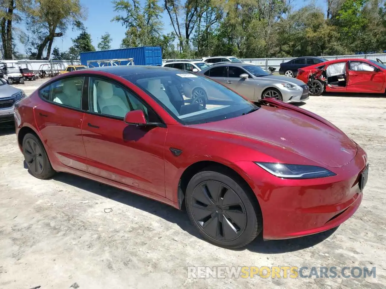 4 Photograph of a damaged car 5YJ3E1EA7RF864841 TESLA MODEL 3 2024