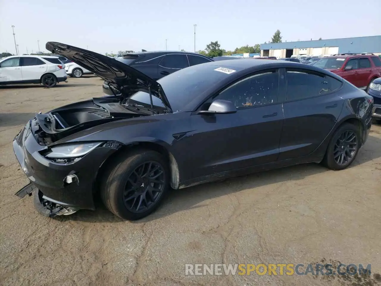 1 Photograph of a damaged car 5YJ3E1EA8RF726578 TESLA MODEL 3 2024