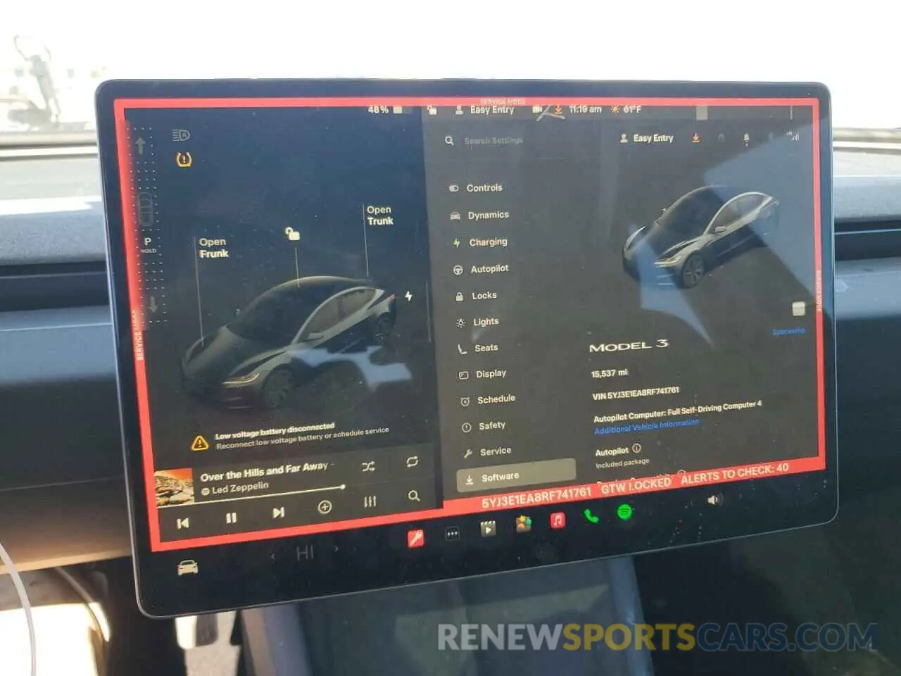 9 Photograph of a damaged car 5YJ3E1EA8RF741761 TESLA MODEL 3 2024