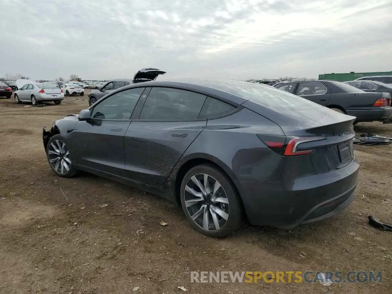 2 Photograph of a damaged car 5YJ3E1EA8RF836952 TESLA MODEL 3 2024